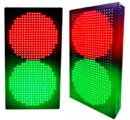 Инфопаркинг ИС-1/24 MATRIX 160мм Светофор светодиодный двухсекционный (Красный/Зеленый) 24В