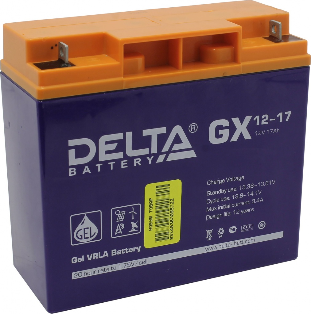 Delta GX12 - 17 Аккумулятор cвинцово - кислотный