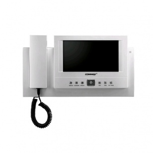 COMMAX CDV - 71BE/VIZIT (Белый) Монитор цветного видеодомофона, на 4 ВУ, подключение аудиотрубки DP - 4VHP, NTSC/PAL, память 128 кадров, адаптирован к VIZIT