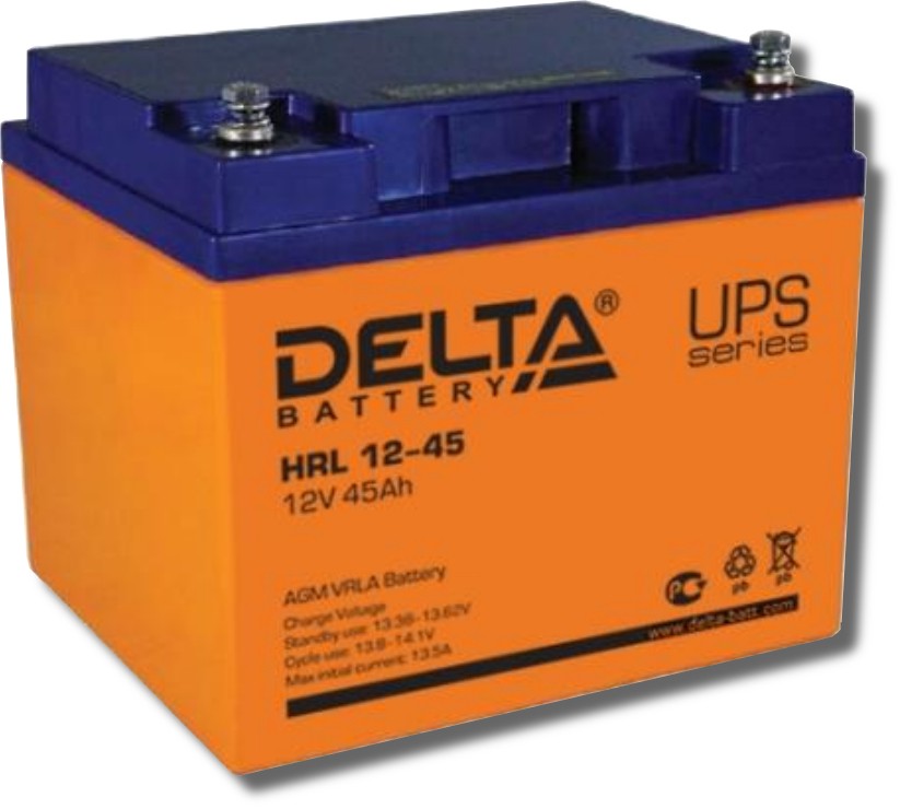Delta HRL 12 - 45 аккумулятор герметичный свинцово - кислотный