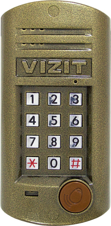БВД-314R Блок вызова аудиодомофона, считыватель RFID, подсветка клавиатуры, накладной
