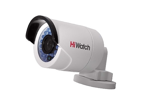 HiWatch DS-I120 (4) 1,3Мп уличная цилиндрическая мини IP-видеокамера с ИК-подсветкой до 15м 1/3'' CMOS матрица; объектив 4.0мм; угол обзора: 23°; механический ИК-фильтр