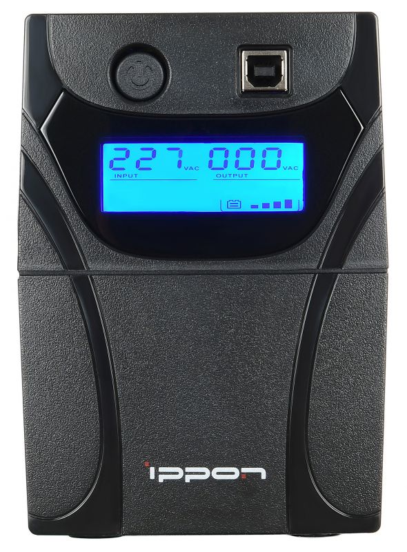 ИБП Ippon Back Power Pro LCD 700 черный