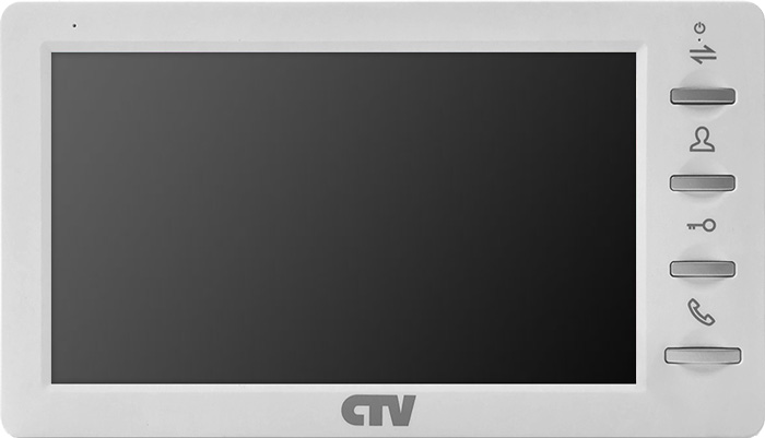 CTV-M4700AHD W (White) Монитор цветного AHD-видеодомофона с IPS экраном 7"