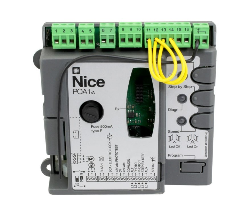 ЗИП NICE POA1/A Блок управления для привода РР7024 распашных ворот с приемником