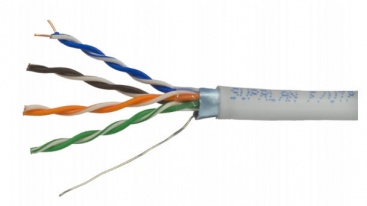 Кабель UTP 5E 4x2xAWG24 indoor, медь, test 100м (305м/бухта) (06-420) ELETEC