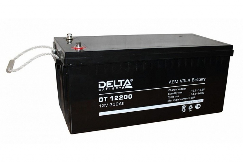 Delta DT 12200 Аккумулятор, 12В, 200А/ч