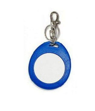 Брелок EM, IL-07EBW (order), с кольцом, синий + белый (номера по порядку)