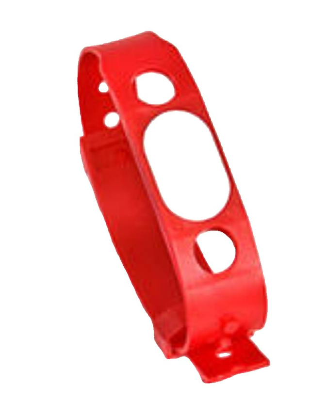 Браслет Temic IL-15TR, пластиковый ремешок на заклёпке (красный)