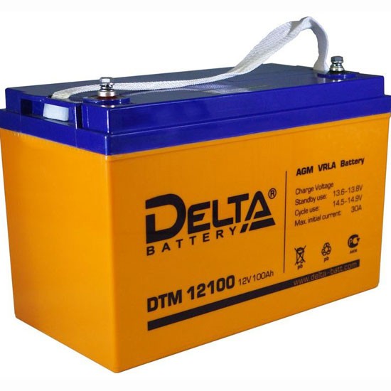 Аккумулятор DTM12100L, 12В, 100А/ч