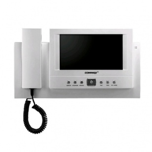 COMMAX CAV - 71B Монитор цветного видеодомофона, 7.0", TFT LCD, PAL/NTSC, трубка + Hands Free, на 4 вызывных блока (подключаются через CDS - 4CM) встроенная память, AC 110 - 240В