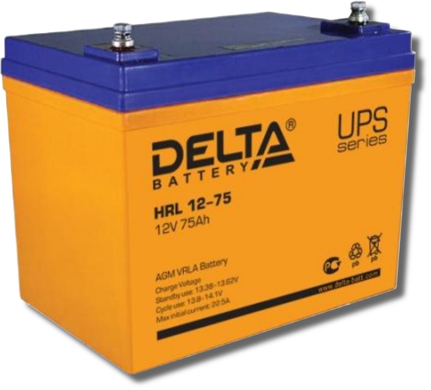 Deltа HRL12 - 75 Аккумулятор герметичный свинцово - кислотный
