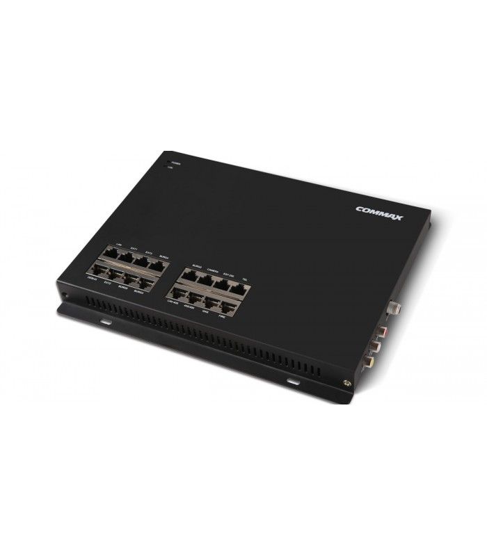 COMMAX CHG-100 Шлюз с поддержкой Wi-Fi, LAN (cat. 5e), 4 линии (камера общего входа), 6 линий (подсоединение суб-терминалов), 3 линии (газовый контроллер и сенсоры), 3 линии (контроль освещения), 2 линии (сенсоры)