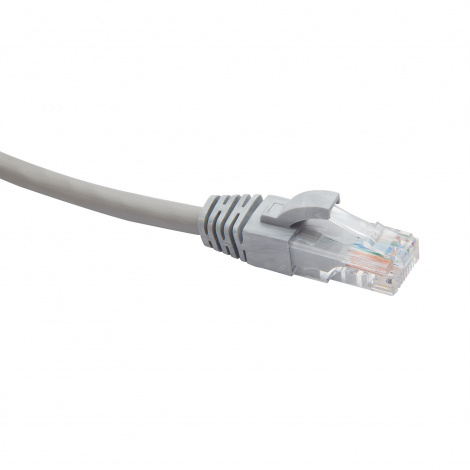 RJ45-RJ45 U/UTP Cat.6 LSZH нг(А)-HF (DR-201020), Патч-корд (коммутационный шнур) 2м, серый