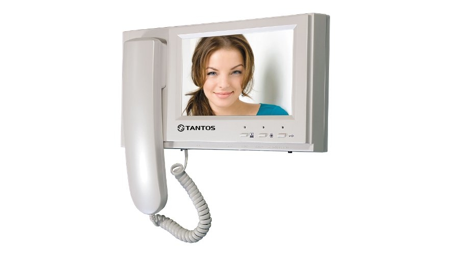 Tantos Loki+ VIZIT (White) Монитор цветного видеодомофона, TFT LCD 7", адаптирован к VIZIT