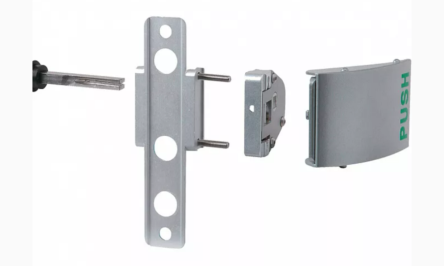 Locinox 3006PUSH Алюминиевая ручка для легкого открывания нажатием с штифтом 60 мм с заглушкой