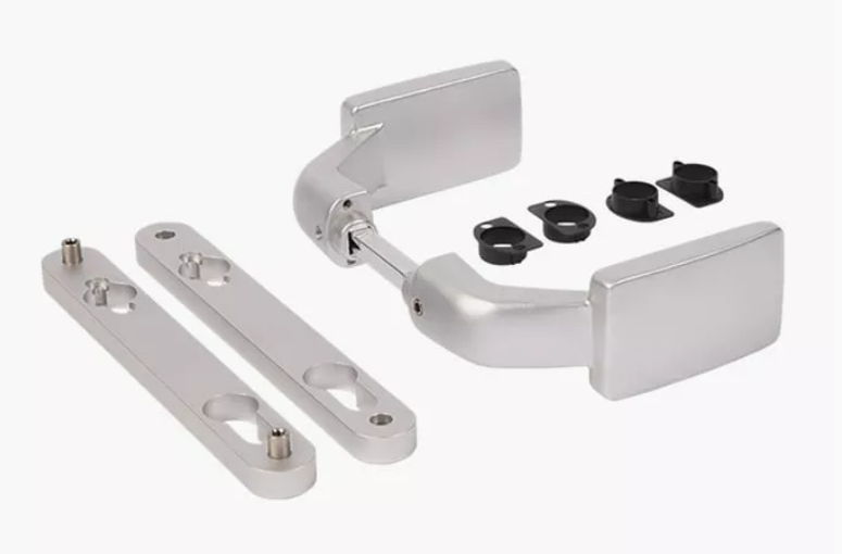 Locinox 3006FIX-SILV Пара ручек из анодированного алюминия с функцией фиксации и (или) поворота -