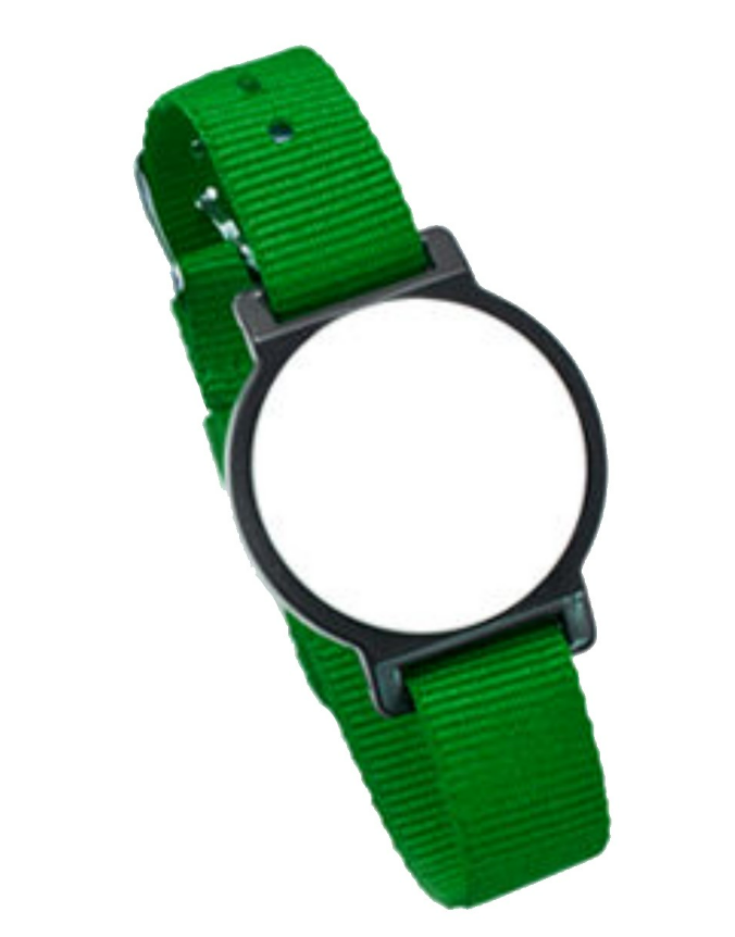 Браслет Temic IL-14TG, нейлоновый ремешок с металл.застёжкой (зелёный)