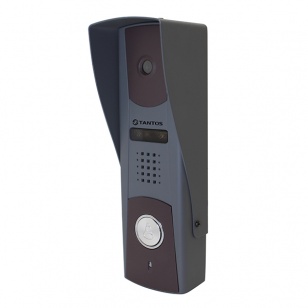 Tantos Zorg Вызывная панель видеодомофона, антивандальная, накладная, 4 - х проводная, уголок и козырек в комплекте