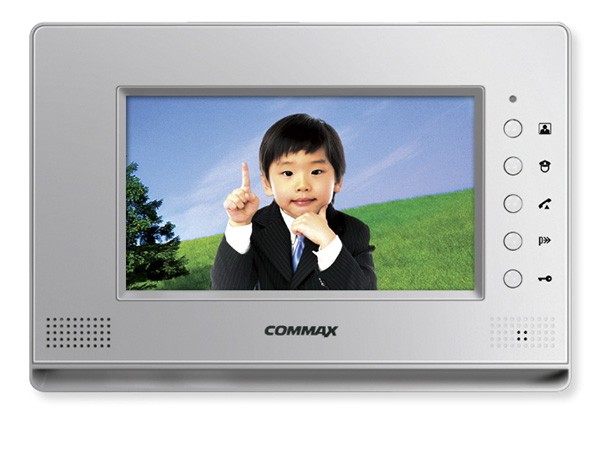 COMMAX CAV-70GA (Серебро) Монитор цветного видеодомофона, 7.0", Hands Free, вызов и связь с консьержем, подъездным блоком, индивидуальным входом,АС 230В