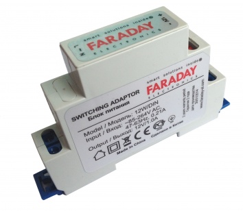 12W/OPF/DIN блок питания Faraday