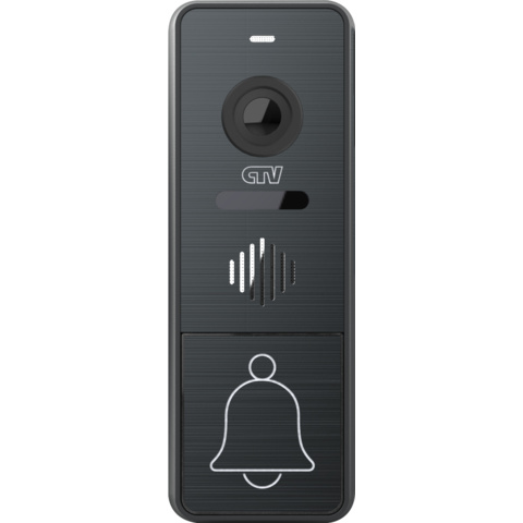 CTV-D4005 G (Graphite) Вызывная панель для видеодомофона, ИК-фильтр для "ночного" режима, подсветка кнопки вызова, блок управления замком (БУЗ) и монт. уголок в комплекте