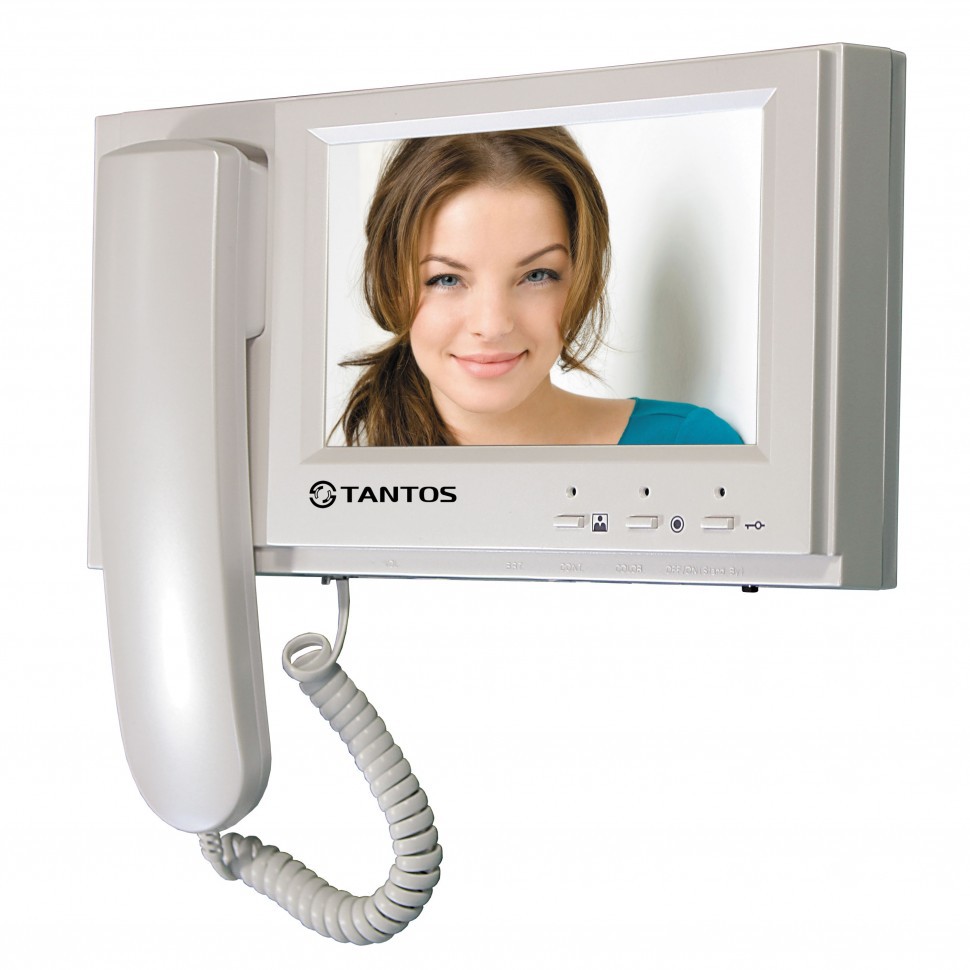 Tantos Loki SD VIZIT (White) Монитор цветного видеодомофона, TFT LCD 7", адаптирован к VIZIT