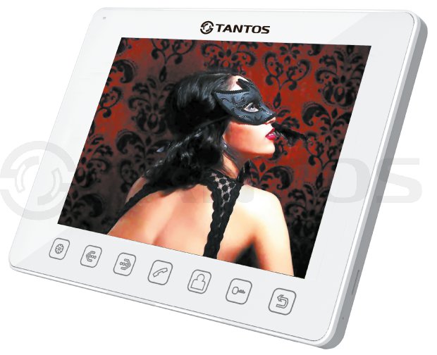 Tantos Tango+ VIZIT (White) Монитор цветного видеодомофона, адаптирован к VIZIT