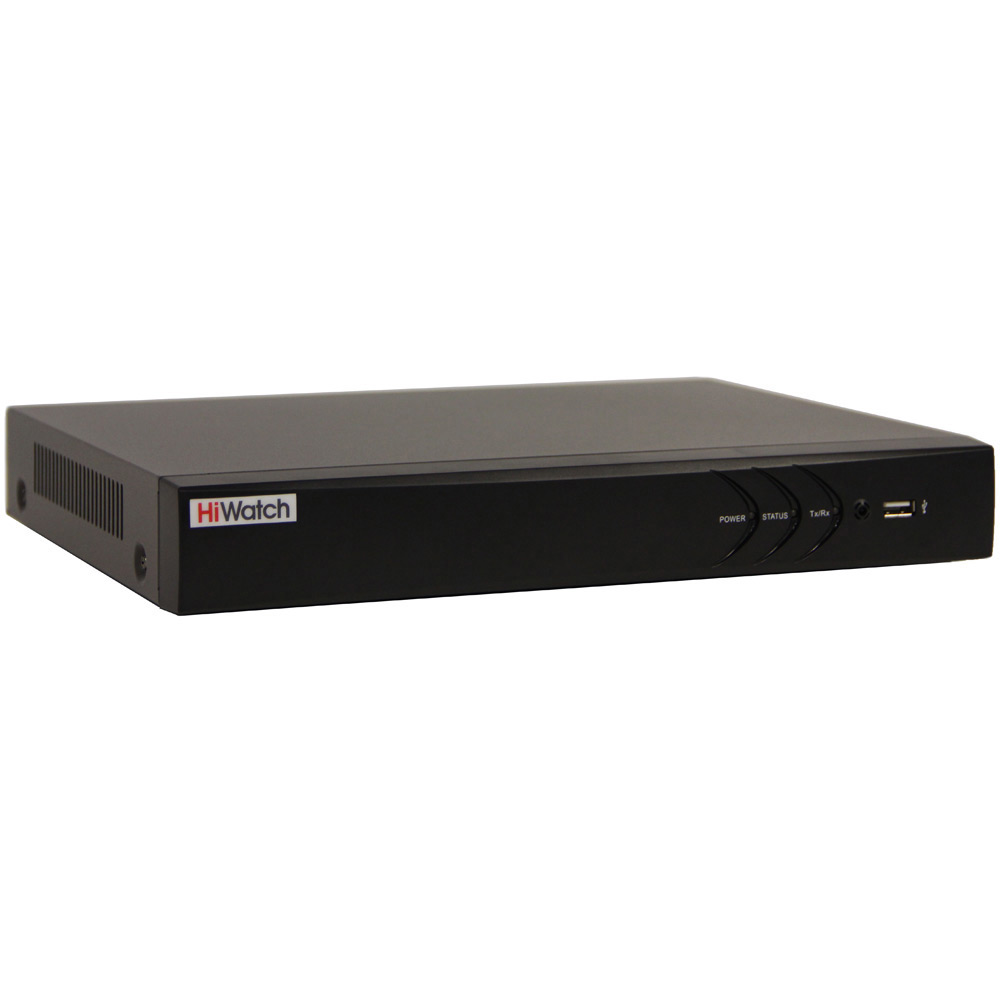 HiWatch DS-N316/2P - 16-ти канальный IP-регистратор c 8-ю PoE интерфейсами Видеовход: 16 IP@6Мп; Аудиовход: 1 канал RCA; Видеовыход: 1 VGA и 1 HDMI до 1080Р; Аудиовыход; 1 канал RCA; Видеосжатие H.264+/H.264; Входящий поток 160 Мб/с; Исходящий поток 80