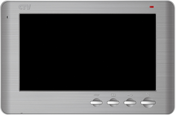 CTV-M1704SE Монитор видеодомофона 7'' со сменными передними панелями (серебристый металлик, "шампань", "белый декор"), с кнопочным управлением, встроенный автоответчик, встроенный БП