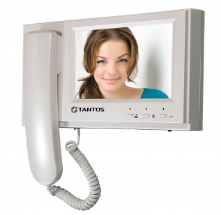 Tantos Loki+ (White) Монитор цветного видеодомофона, 7", сенсорный, micro SD, встроенный DVR, 100 - 240В