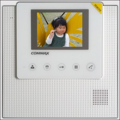 COMMAX CDV - 35U/VIZIT (Белый) Монитор цветного видеодомофона, дополнительно вызов аудио/видео (при наличии камеры) от координатного подъездного домофона + 3 - х вызывных блоков и 1 - й камера наблюдения