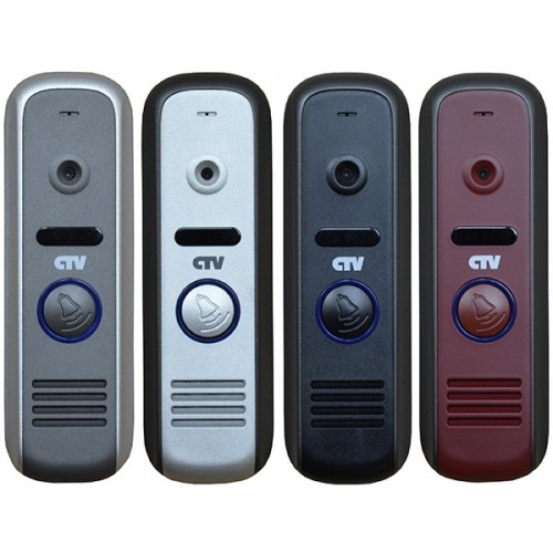 CTV - D1000HD S (Grey) Вызывная панель цветного видеодомофона, 700ТВЛ, антивандальная, уголок и козырек в комплекте