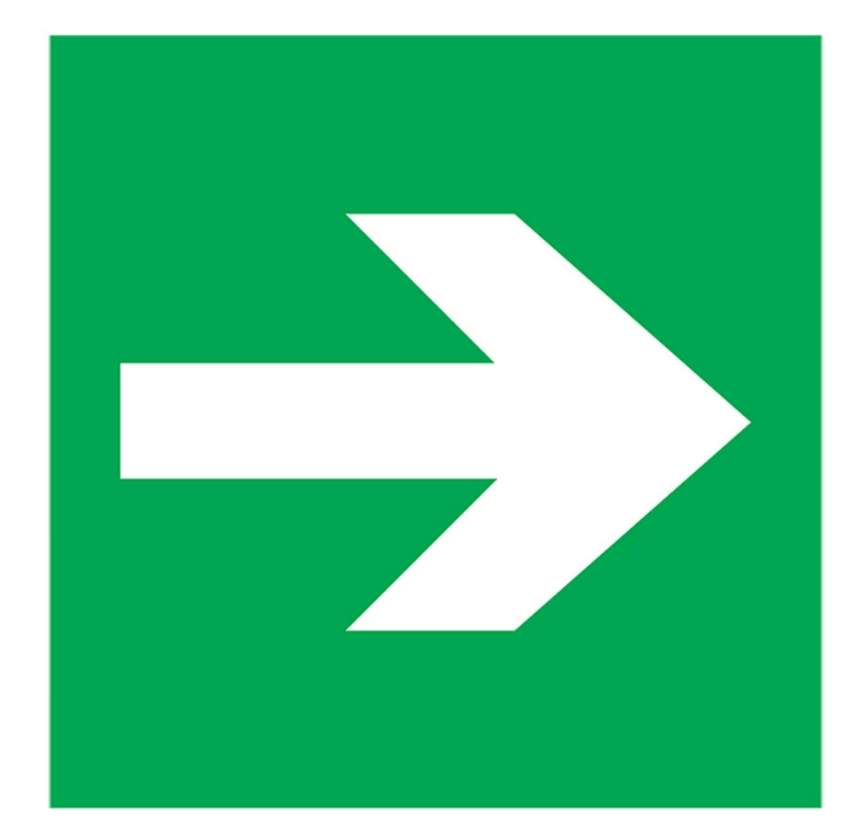 ЗИП OXGARD Наклейка СТРЕЛКА 180х180мм 