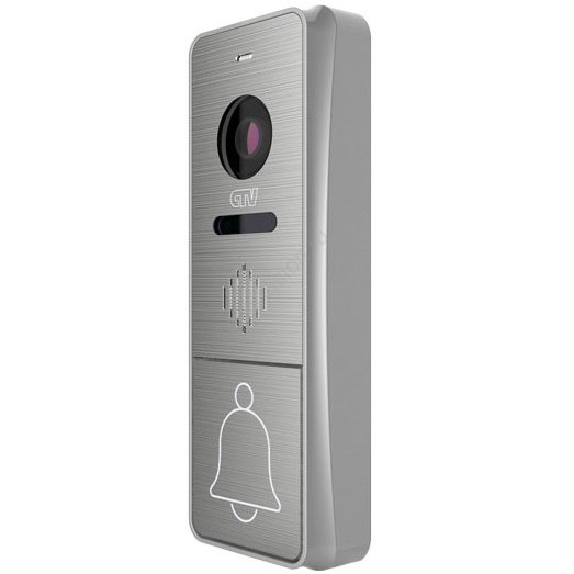 CTV-D4005 S (Silver) Вызывная панель для видеодомофона, ИК-фильтр для "ночного" режима, подсветка кнопки вызова, блок управления замком (БУЗ) и монт. уголок в комплекте
