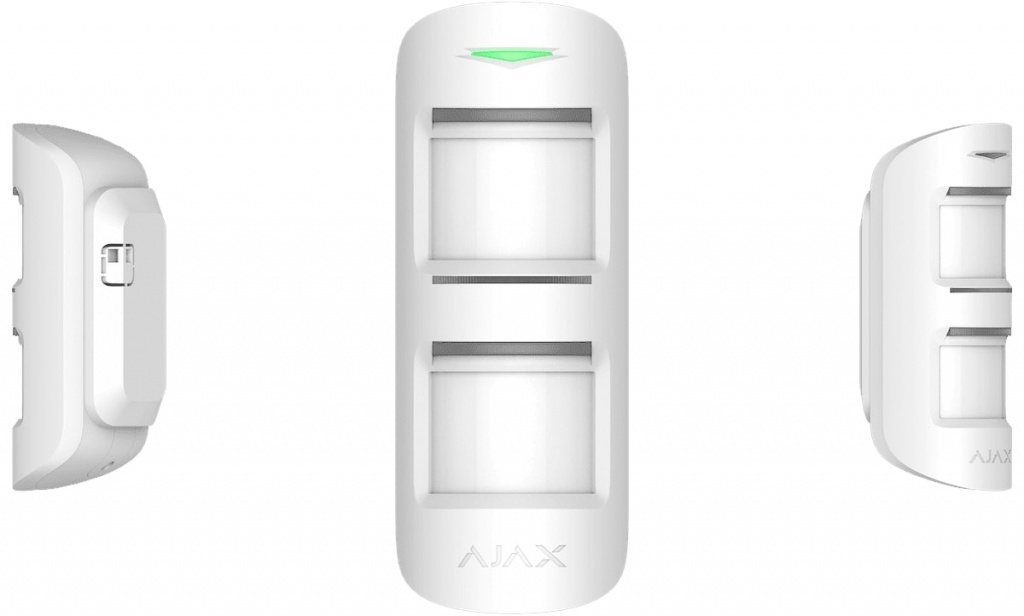 Ajax MotionProtect Outdoor (White) (12895.33.WH1) Внешний датчик движения с двумя сенсорами, антимаскинr-Grade 3, настраиваемый диапазон обнаружения