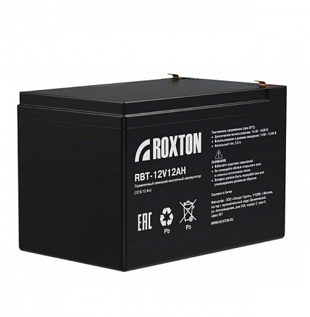 Roxton RBT-12V12AH Свинцово-кислотный аккумулятор (ёмкость 12 Ач)
