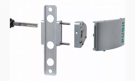 LOCINOX 3006PUSH Алюминиевая ручка для легкого открывания нажатием с штифтом 60 мм с заглушкой