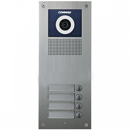 COMMAX DRC-4UC/410 Блок вызова видеодомофона, 540ТВЛ, PAL, на 4 абонента, подключение к монторам серии CDV, 130х255х50мм