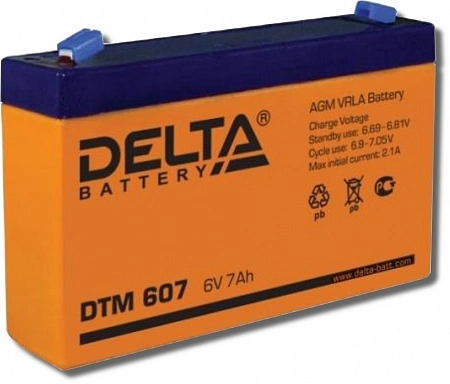 Аккумулятор DTM607, 6В, 7А/ч