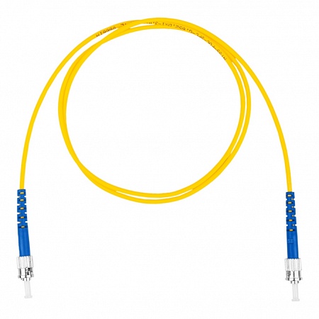 DATAREX Шнур оптический коммутационный (патч-корд), ST-ST симплекс (simplex) OS2, нг(А)-HF, желтый, 10 м
