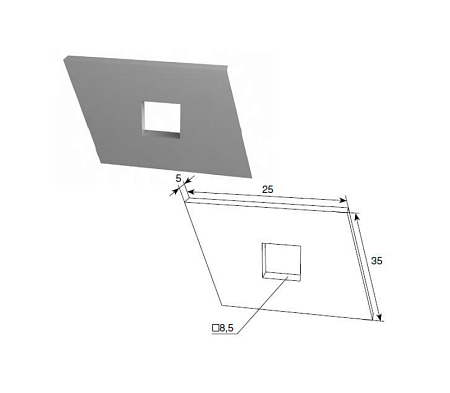 Doorhan DH24619 Закладная пластина