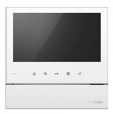 COMMAX CDV-70H2 (Белый) Монитор цветного видеодомофона, 7.0&quot;, TFT LCD, PAL/NTSC, без трубки (Hands Free), подключение 2х вызывных блоков и трубки DP-4VHP, вызов и связь &quot;трубка-монитор&quot;, накладное исполнение, AC 110-240В