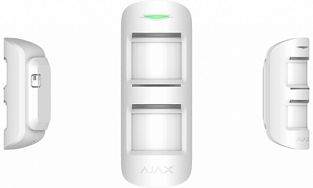 Ajax MotionProtect Outdoor (White) (12895.33.WH1) Внешний датчик движения с двумя сенсорами, антимаскинr-Grade 3, настраиваемый диапазон обнаружения